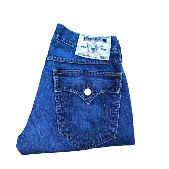 TRUE Religion Jeans Size 31 JACK Blue - Picture 7 of 8